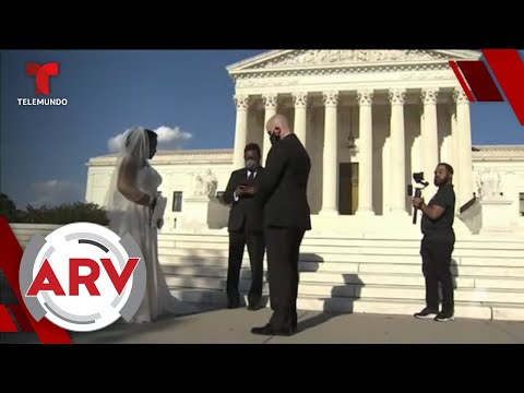 Boda frente a Corte Suprema para celebrar matrimonio interracial | Al Rojo Vivo | Telemundo