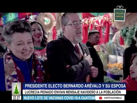 Mensaje navideño del presidente electo Bernardo Arévalo a las familias guatemaltecas