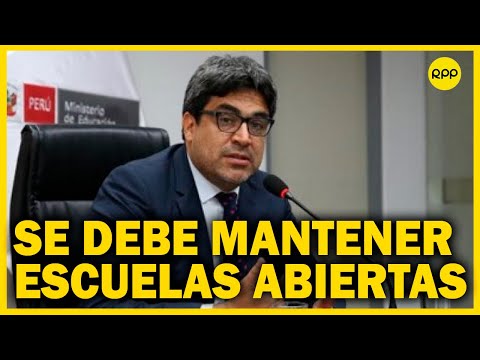 Martín Benavides sobre suspensión de clases: “no hay evidencia para tomar esa decisión”