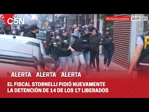 PROTESTAS en el CONGRESO: el fiscal STORNELLI pidió nuevamente la DETENCIÓN de los LIBERADOS