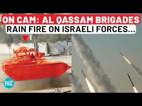 Hamas’ Al-Qassam Fighters Fire Rajum Missiles At Israeli Troops, IDF Vehicles Hit In Rafah | Watch