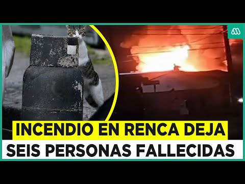 Tragedia en Renca: Cuatro adultos y dos niños fallecen en incendio