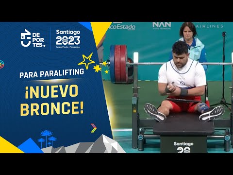 ¡EXTRAORDINARIO! Jonathan Astudillo ganó el bronce en el Para Powerlifting en Santiago 2023