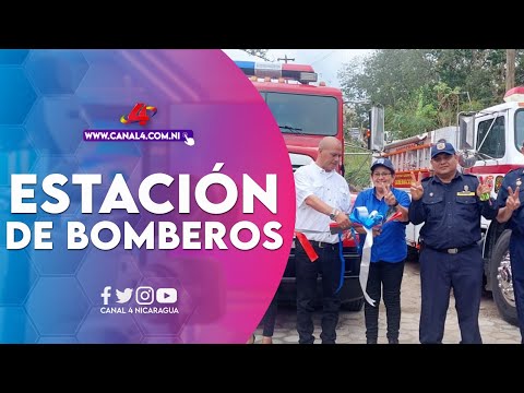Fortalecen la seguridad ciudadana en El Cuá, con la inauguración de la estación de bomberos
