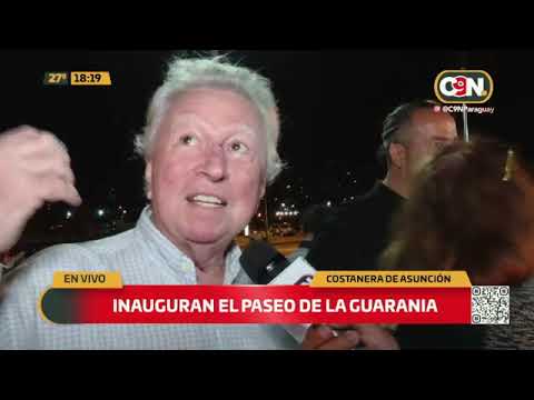 Inauguran el Paseo de la Guarania en la Costanera de Asunción