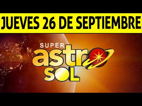 Resultado de ASTRO SOL del Jueves 26 de Septiembre de 2024  SUPER ASTRO