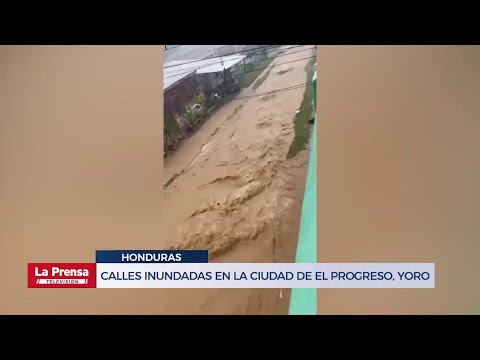 Huracán Iota: Calles inundadas en la ciudad de El Progreso, Yoro