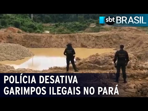 Operação desativa garimpos ilegais no Pará; polícia busca por responsáveis | SBT Brasil (24/01/24)