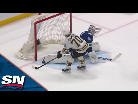 Bruins Jesper Boqvist Fools Thatcher Demko With Nifty Move To Open Scoring vs. Canucks