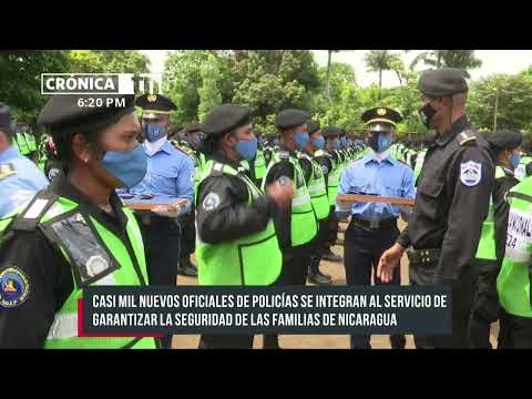 Nuevos oficiales al servicio de la población en Nicaragua