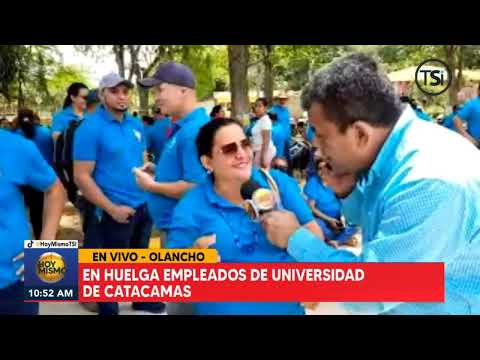En huelga empleados de Universidad de Catacamas