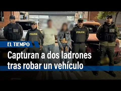 Policía capturó a un hombre y una mujer que robaron con violencia un carro l El Tiempo