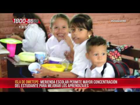 Garantizan merienda escolar en colegios de la isla de Ometepe - Nicaragua