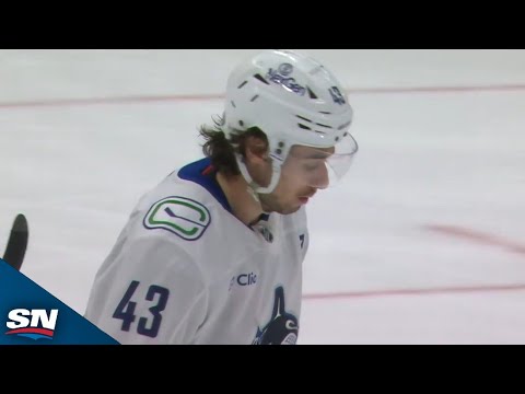 Canucks Quinn Hughes Records 300th Career Assist On Jake DeBrusks Tip-In