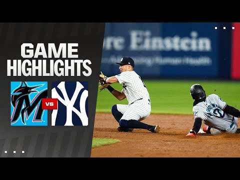 Marlins vs. Yankees Game Highlights (4/10/24) | MLB Highlights