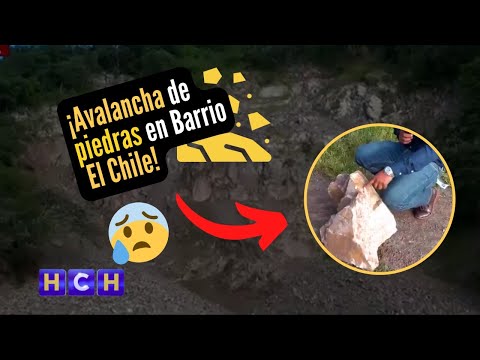 ¡avalancha de piedras! Nueva falla en Barrio el Chile