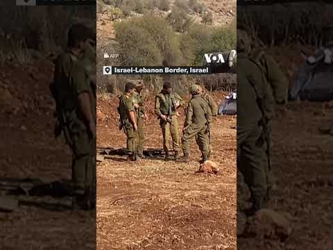 Heavy Israeli Military Presence on the Border With Lebanon #shorts | VOA News