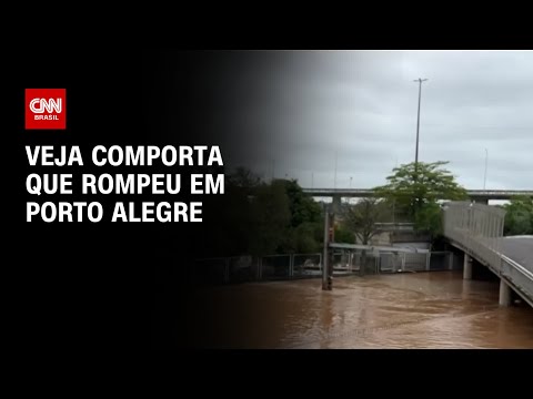 Veja comporta que rompeu em Porto Alegre | BRASIL MEIO-DIA