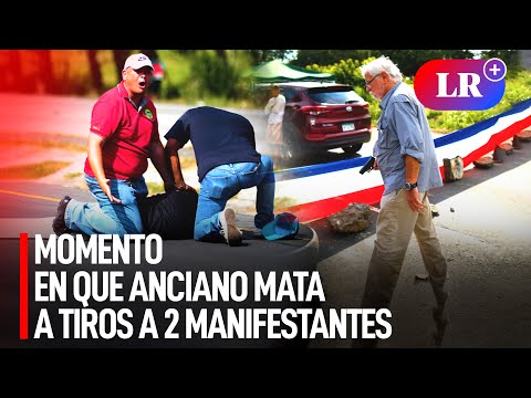El MOMENTO en que HOMBRE MATA a TIROS a 2 MANIFESTANTES que BLOQUEABAN una carretera en PANAMÁ | #LR