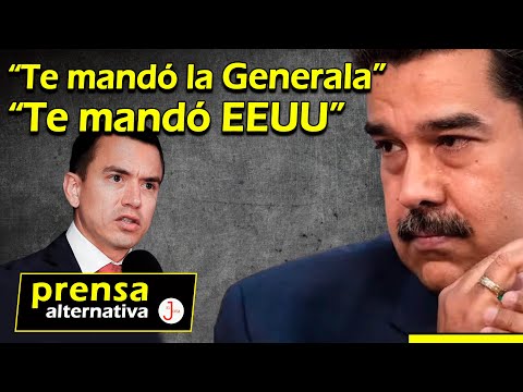 Maduro tilda a Noboa de títere por asalto a la embajada mexicana!