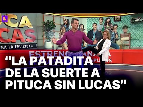 Mónica Delta le dio la patadita de la suerte a protagonistas de 'Pituca sin lucas'