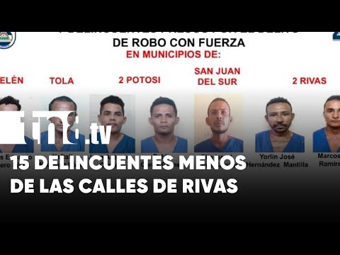 Policía de Rivas no da tregua a la delincuencia - Nicaragua