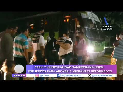 CASM y municipalidad sampedrana unen esfuerzos para apoyar a migrantes retornados