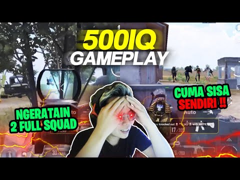 500 IQ GAMEPLAY !! NGEBUNUH 2 FULL SQUAD SENDIRIAN ?! ASLI SKILL GUA BALIK LAGI CUY ! - PUBG MOBILE