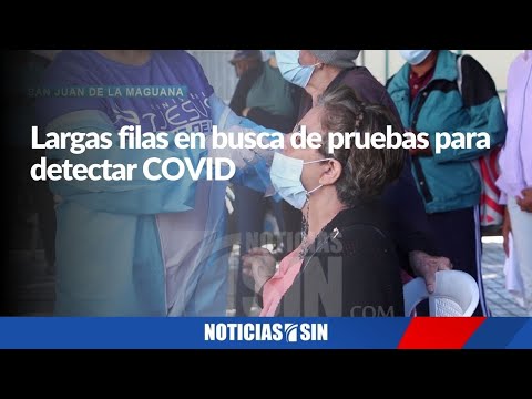 Largas filas en San Juan en busca de pruebas para detectar COVID