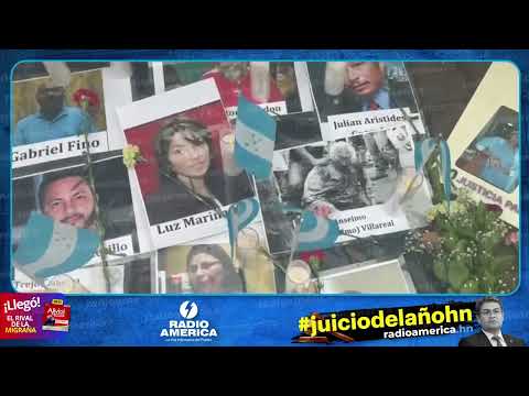 Hondureños protestan alrededor de la Corte de Nueva York en el juicio contra el expresidente JOH