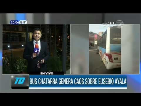 Un bus chatarra generó un caos sobre la Avda Eusebio Ayala