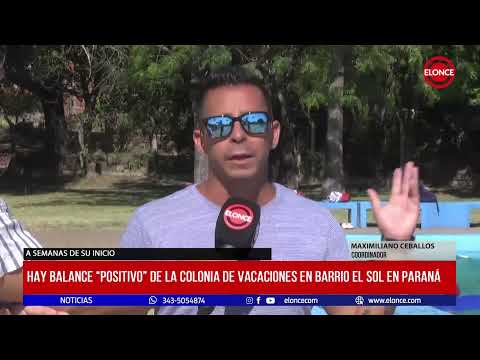 Hay balance Positivo de la colonia de vacaciones en barrio El Sol en Paraná