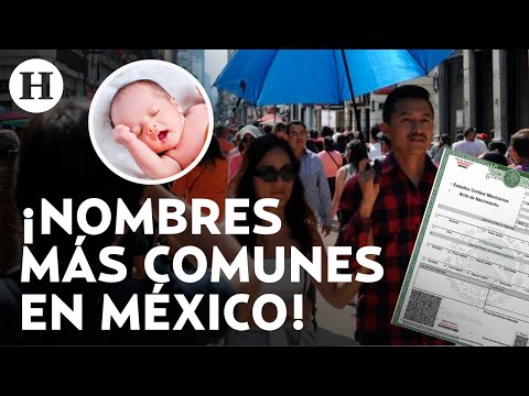 ¿Santiago y Sofía? ¿Cuáles son los nombres más comunes en México 2024?