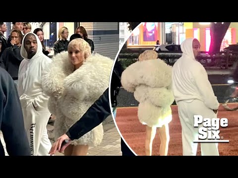 Bianca Censori wears just a fur coat and debuts drastic hair transformation in Tokyo with Kanye West