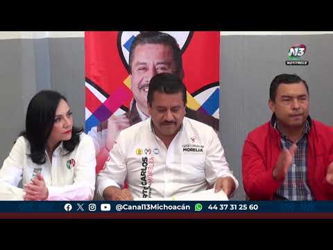 Arranque de campaña por el Distrito 8 de Morelia del candidato Carlos López García