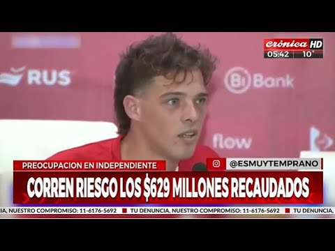 Las irregularidades de Maratea preocupan a Independiente