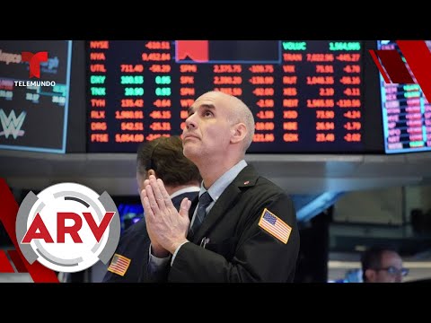 Baja bolsa de valores de Wall Street tras COVID-19 de Trump | Al Rojo Vivo | Telemundo