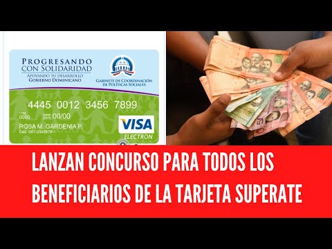 LANZAN CONCURSO PARA LOS BENEFICIARIOS DE LA TARJETA SUPERATE