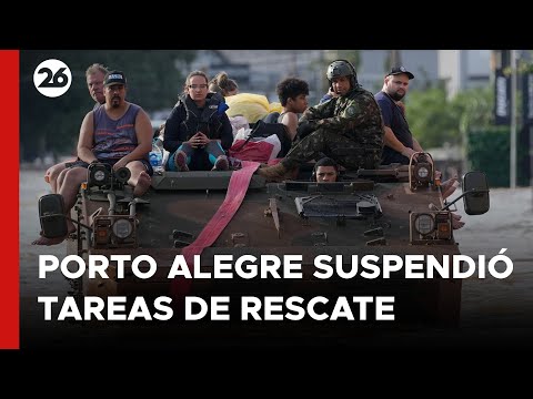 BRASIL | Porto Alegre suspendió tareas de rescate