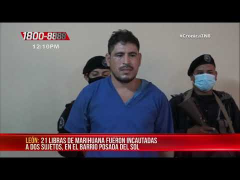Incautan marihuana a dos sujetos en barrio Posada del Sol, en León – Nicaragua