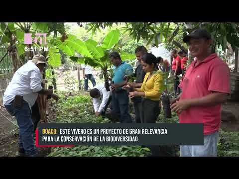 MARENA inaugura vivero emblemático en San Lorenzo, Boaco - Nicaragua