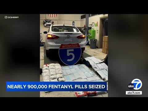 Nearly 900,000 fentanyl pills seized in Orange County