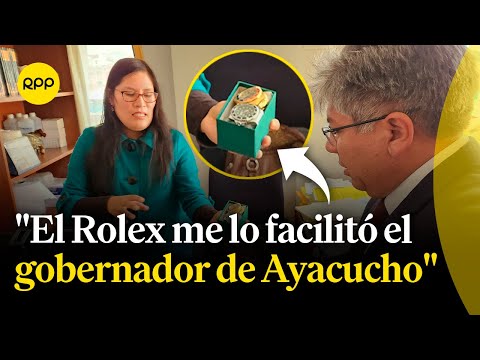 Gobernador del Cusco sobre reloj Rolex: Me lo facilitó el gobernador de Ayacucho