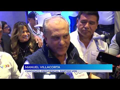 Partido VOS proclama a Manuel Villacorta y Jorge Mario García binomio presidencial
