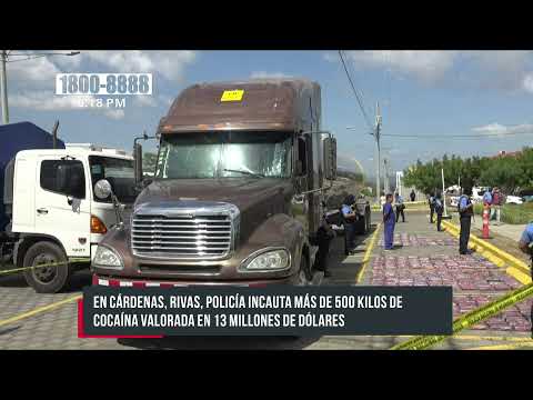 Incautan droga valorada en 13 millones de dólares en Rivas, Nicaragua