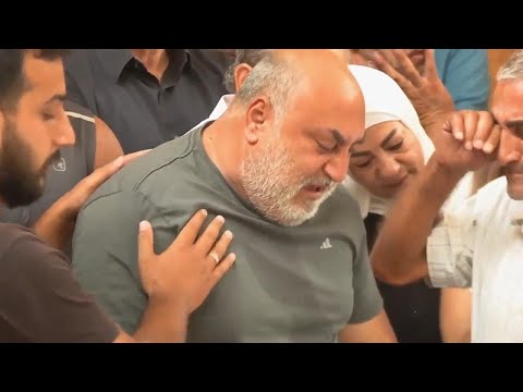 Mourners hold funerals for some of the victims of Israeli airstrikes in Lebanese city of Sidon