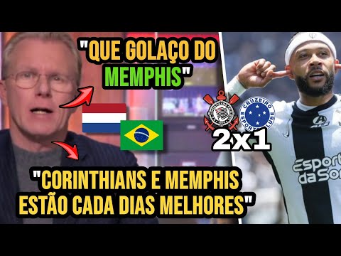 TV HOLANDESA EMPOLGOU COM GOLAÇO DE MEMPHIS DEPAY E CORINTHIANS 2X1 CRUZEIRO PELO BRASILEIRÃO