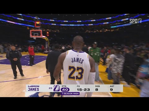 [NBA] 고군분투 40득점 기록한 르브론 제임스 주요 장면 (03.17)