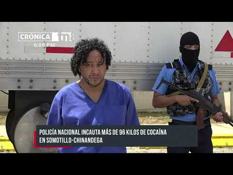 Policía Nacional incauta casi 100 kilos de cocaína en Chinandega - Nicaragua