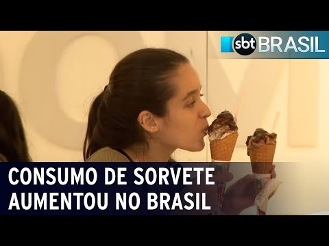 Consumo de sorvete cresce quinze por cento no Brasil | SBT Brasil (24/02/24)